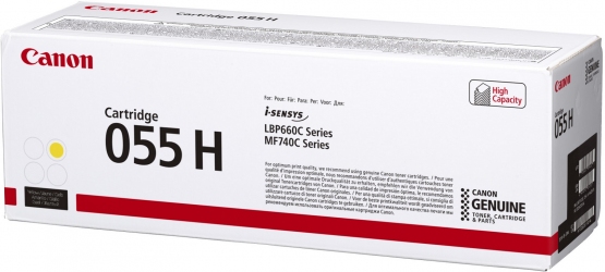 Картридж Canon 055H (3017C002) Yellow 