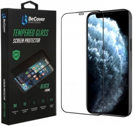 Защитное стекло BeCover для Apple iPhone 13 / 13 Pro (706663) Black  Защитное стекло BeCover для Apple iPhone 13 / 13 Pro (706663) Black