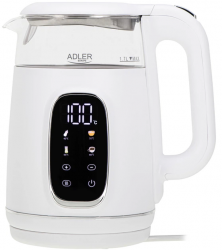 Электрочайник Adler AD 1305 (AD1305WS) White-Silver 