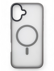 Панель BeCover Metal Buttons Case MagSafe для Apple iPhone 16 (712092) Gray Панель BeCover Metal Buttons Case MagSafe для Apple iPhone 16 (712092) Gray