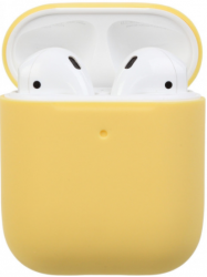 Чохол для навушників Ultrathin Silicone Case для Apple AirPods 2 Mellow yellow