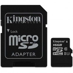 Карта памяти Kingston microSDHC 16GB Canvas Select Class 10 UHS-I U1 + SD-адаптер (SDCS/16GB) Карта памяти Kingston microSDHC 16GB Canvas Select Class 10 UHS-I U1 + SD-адаптер (SDCS/16GB)