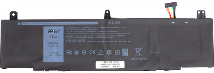 Акумулятор PowerPlant для ноутбуків DELL Alienware 13 R3 (TDW5P) 15.2V 5000 mAh (NB441754)