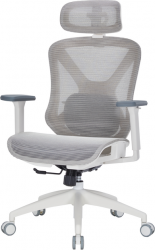 Кресло офисное OfficePro Atlas (OC630-W-LG-LG) White/Light Gray 