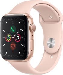Apple Watch Series 5 40mm Gold Aluminum Case with Pink Sand Sport Band MWV72GK/A