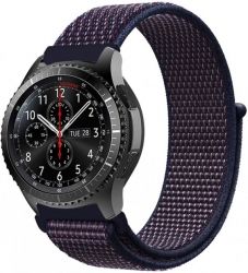 Ремешок BeCover Nylon Style для Samsung Galaxy Watch 42mm/Watch Active/Active 2 40/44mm/Watch 3 41mm/Gear S2 Classic/Gear Sport (705820) Deep Blue