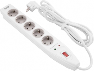 Сетевой фильтр 2E 5XSchuko с защитой от импульcных скачков напряжения 3Gх1.5 мм 3 м (2E-SP515M3WH) White 