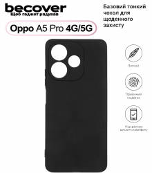 Силиконовый чехол BeCover для Oppo A5 Pro 4G/5G (713786) Black