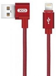 Кабель USB XO NB31 lightning 1m 2.4A L-shape Red