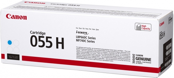 Картридж Canon 055H MF742/744/746, LBP663/664 (3019C002) Cyan 