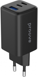 Сетевое зарядное устройство Proove Pocket GaN 65W 2Type-C + USB (600680001) Black Сетевое зарядное устройство Proove Pocket GaN 65W 2Type-C + USB (600680001) Black