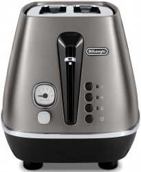 Тостер DeLonghi CTIN 2103 TB Distinta Titanium Тостер DeLonghi CTIN 2103 TB Distinta Titanium