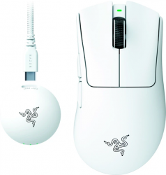 Мышь Razer DeathAdder V4 PRO Wireless/USB (RZ01-05330200-R3G1) White 