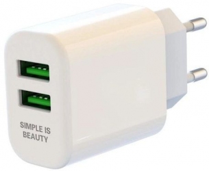 Сетевое зарядное устройство XO L85C 2USB 2.4A White Сетевое зарядное устройство XO L85C 2USB 2.4A White