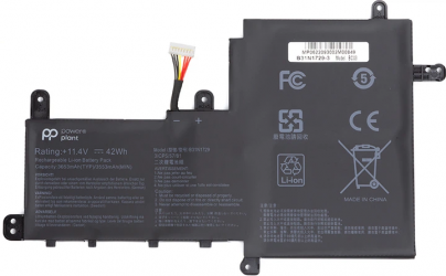 Аккумулятор PowerPlant для Asus VivoBook S15 (B31N1729) 11.4 V 3653 mAh (NB431632)