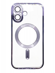 Панель BeCover TPU Chrome Case (MagSafe) для Apple iPhone 16 (712074) Purple Панель BeCover TPU Chrome Case (MagSafe) для Apple iPhone 16 (712074) Purple