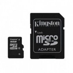 Карта памяти Kingston 16 GB microSD class 10 + адаптер G2 45 Mb/s (SDC10G2/16GB) Карта памяти Kingston 16 GB microSD class 10 + адаптер G2 45 Mb/s (SDC10G2/16GB)