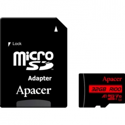 Карта памяти Apacer microSDHC 32GB Class 10 UHS-I + SD adapter (AP32GMCSH10UB-R) Карта памяти Apacer microSDHC 32GB Class 10 UHS-I + SD adapter (AP32GMCSH10UB-R)