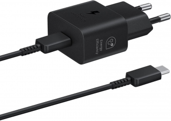 Сетевое зарядное устройство Samsung 25W Type-C Cable (EP-T2510XBEGEU) Black Сетевое зарядное устройство Samsung 25W Type-C Cable (EP-T2510XBEGEU) Black