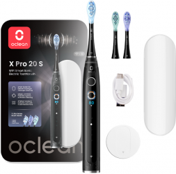 Электрическая зубная щетка Oclean X Pro 20 Electric Toothbrush Set Black Электрическая зубная щетка Oclean X Pro 20 Electric Toothbrush Set Black