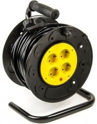 Удлинитель на катушке PowerPlant 20 м, 3x1.5мм2, 10А, 4 розетки, морозостойкий (JY-2002/20) Удлинитель на катушке PowerPlant 20 м, 3x1.5мм2, 10А, 4 розетки, морозостойкий (JY-2002/20)