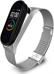 Ремінець BeCover Metal для Xiaomi Mi Smart Band 8 (709358) Silver
