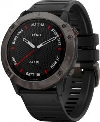 Часы Garmin Fenix 6X Pro Sapphire Carbon Grey DLC with Black Band (010-02157-11/10)