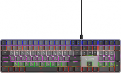 Клавиатура проводная GamePro MK145R Red Swich Low Profile 100% Dark Gray Клавиатура проводная GamePro MK145R Red Swich Low Profile 100% Dark Gray