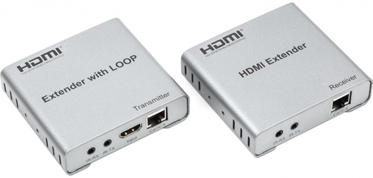Подовжувач HDMI-сигналу PowerPlant HDMI 4K/30 hz до 100 м через CAT5E/6 loop-out (HDES12-LOOP) (CA912964) Подовжувач HDMI-сигналу PowerPlant HDMI 4K/30 hz до 100 м через CAT5E/6 loop-out (HDES12-LOOP) (CA912964)