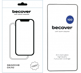 Защитное стекло BeCover для Oppo Reno13 F 5G 10D (713634) Black