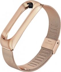 Ремінець BeCover Metal для Xiaomi Mi Smart Band 5 (705149) Rose Gold