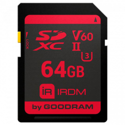 Карта памяти GOODRAM SDXC 64Gb IRDM V60 UHS-II U3 (IR-S6B0-0640R11) Карта памяти GOODRAM SDXC 64Gb IRDM V60 UHS-II U3 (IR-S6B0-0640R11)