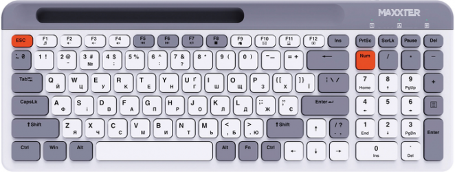 Клавіатура бездротова Maxxter KBW-02G-UA Wireless Клавіатура бездротова Maxxter KBW-02G-UA Wireless