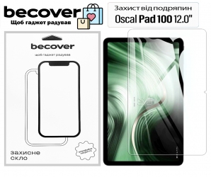 Защитное стекло Becover для Oscal Pad 100 12.0 Защитное стекло Becover для Oscal Pad 100 12.0