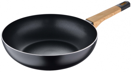 Сковорода ВОК Bergner Earth Black 28 см (BG-34627-BK) Сковорода ВОК Bergner Earth Black 28 см (BG-34627-BK)