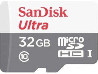 Карта памяти SanDisk Ultra microSDHC UHS-I 32GB Class 10 (SDSQUNS-032G-GN3MN) Карта памяти SanDisk Ultra microSDHC UHS-I 32GB Class 10 (SDSQUNS-032G-GN3MN)