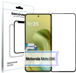 Защитное стекло Becover для Motorola Moto G86 (713727) Black Защитное стекло Becover для Motorola Moto G86 (713727) Black