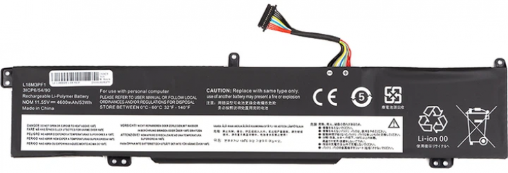 Аккумулятор PowerPlant для Lenovo Ideapad L340 Gaming (L18M3PF1) 11.55V 4600mAh (NB482153)