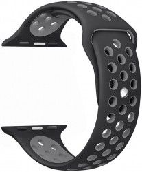 Ремешок Nike Silicon Sport Band for Apple Watch 38mm Black/Dark Grey Ремешок Nike Silicon Sport Band for Apple Watch 38mm Black/Dark Grey