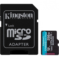 Карта памяти Kingston microSDXC 256GB Canvas Go! Plus G4 Class 10 UHS-I U3 V30 A2 + SD-адаптер (SDCG4/256GB) Карта памяти Kingston microSDXC 256GB Canvas Go! Plus G4 Class 10 UHS-I U3 V30 A2 + SD-адаптер (SDCG4/256GB)