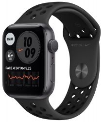 Apple Watch Nike Series 6 44mm Space Grey Aluminium Case with Anthracite Black Nike Sport Band MG173 (MG173UL/A)