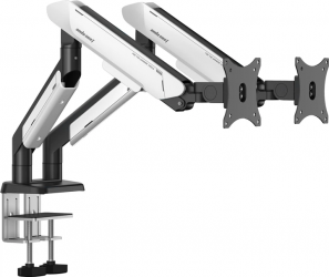 Настільне кріплення для двох моніторів Anda Seat Stealth PRO II Duo 17''-42'' (AD-W-A9-2S-BW) Black & White