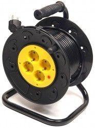Удлинитель на катушке PowerPlant 15 м, 3x1.5мм2, 10А, 4 розетки (JY-2002/15) Удлинитель на катушке PowerPlant 15 м, 3x1.5мм2, 10А, 4 розетки (JY-2002/15)