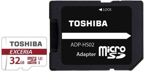 Карта памяти Toshiba Excerial microSDHC 32GB Class 10 UHS-I U3 + SD адаптер (THN-M302R0320EA) Карта памяти Toshiba Excerial microSDHC 32GB Class 10 UHS-I U3 + SD адаптер (THN-M302R0320EA)