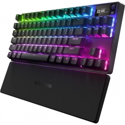 Бездротова ігрова механічна клавіатура SteelSeries Apex Pro TKL WL UA HyperMagnetic Switches OmniPoint 2.0 OLED RGB (64865) Black  Бездротова ігрова механічна клавіатура SteelSeries Apex Pro TKL WL UA HyperMagnetic Switches OmniPoint 2.0 OLED RGB (64865) Black