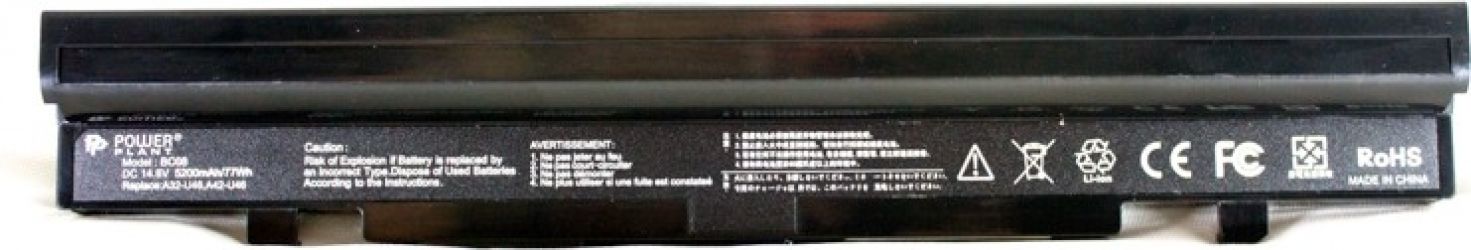 Акумулятор PowerPlant для Asus U46 series Black (14.8V/5200mAh/6 Cells) (NB00000270)