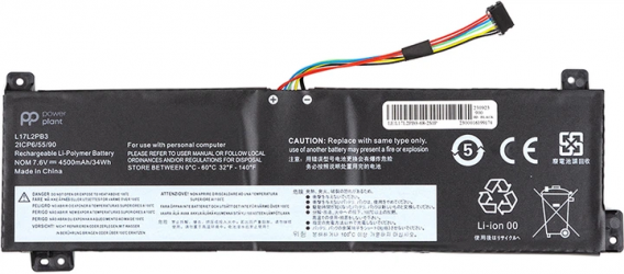 Аккумулятор PowerPlant для Lenovo V130-15IGM (L17L2PB3) 7.6V 4500mAh (NB482078)