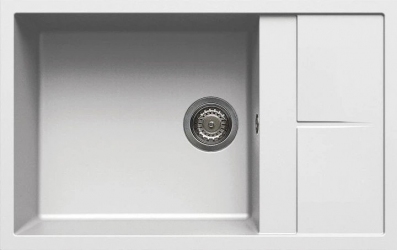 Кухонная мойка гранит Elleci Unico 310, 68 Bianco