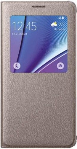 Чехол Samsung S View для Samsung Note 5 N920 (EF-CN920PFEGRU) Gold Чехол Samsung S View для Samsung Note 5 N920 (EF-CN920PFEGRU) Gold