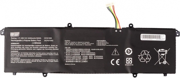 Аккумулятор PowerPlant для Asus VivoBook S13 (C31N1905) 11.55V 3400mAh (NB432011)